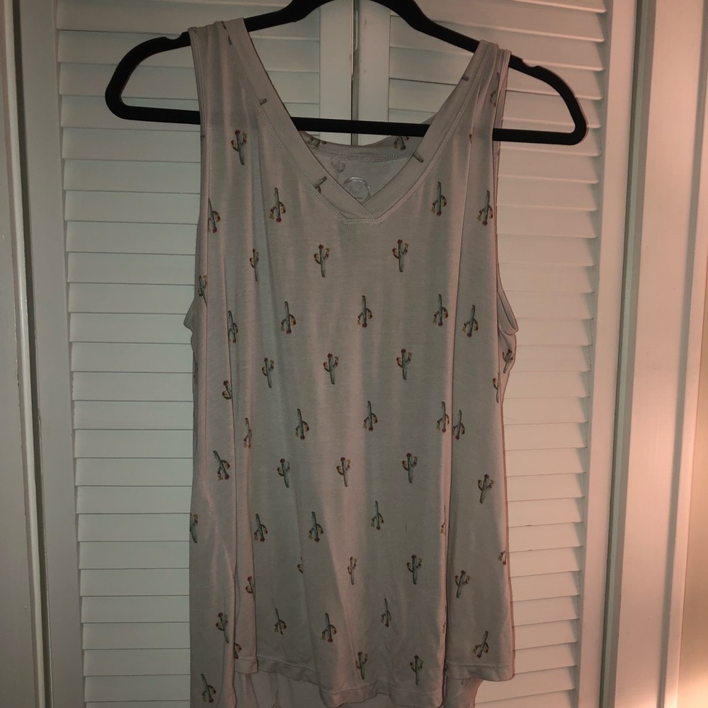 Cactus print top